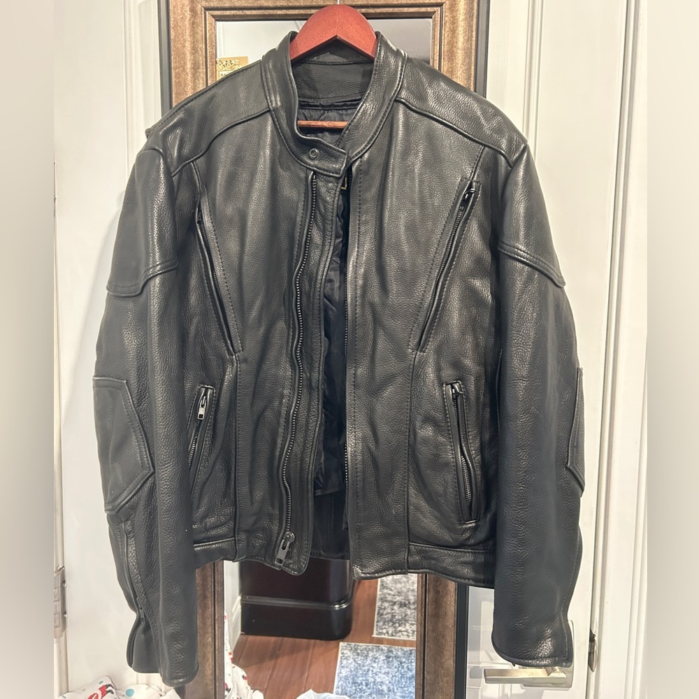 Men's Black Leather Jacket